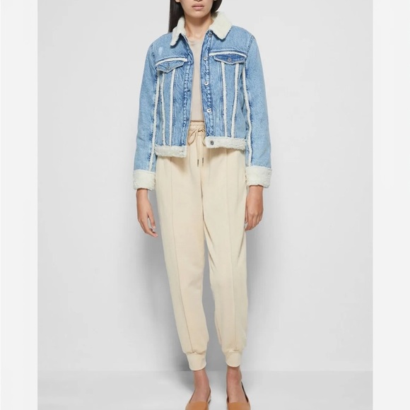 JONATHAN SIMKHAI Sand DUNE Niya Organic Cozy Lounge Seam Terry Track Jogger Pant - Picture 3 of 11